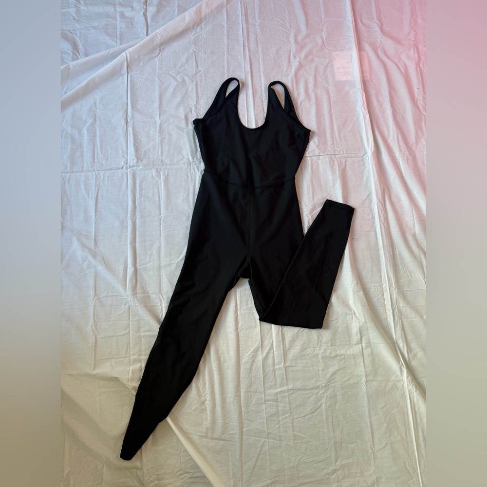 Old Navy Black Sleeveless Fitted Jumpsuit